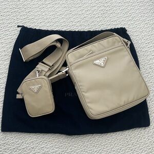 Prada Re-Nylon Crossbody Bag w/ Pouch